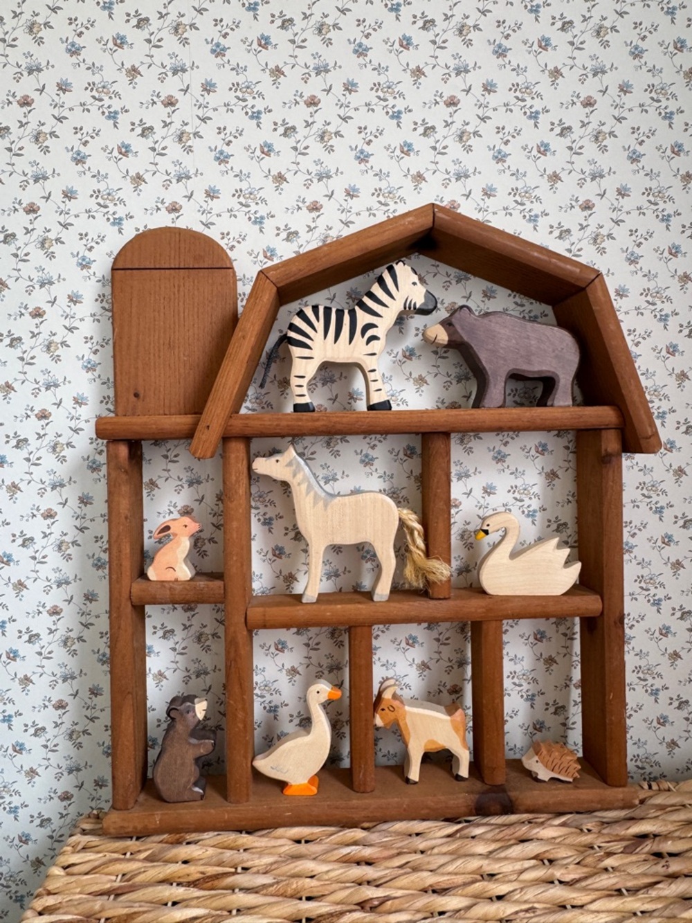 Holztiger lot of wooden heirloom toy animals